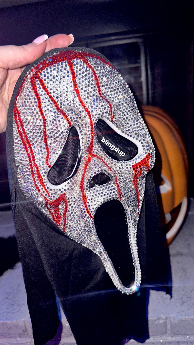 Crystalized Ghostface Mask – Bling'd Up