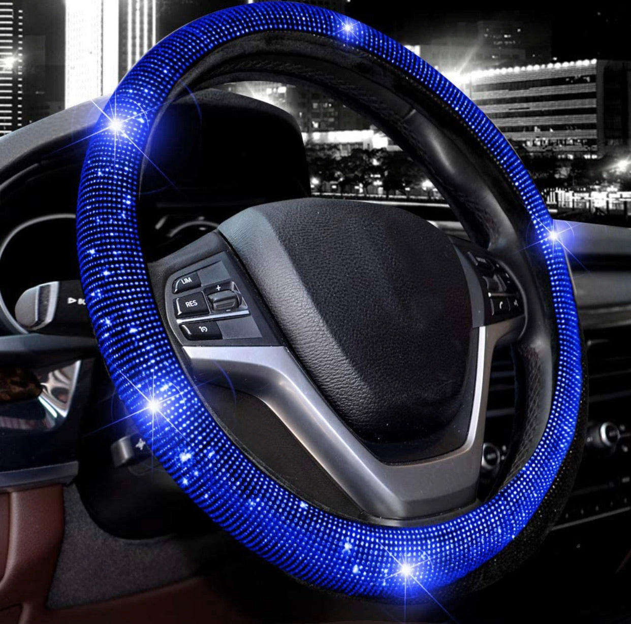 Bedazzled steering 2024 wheel cover