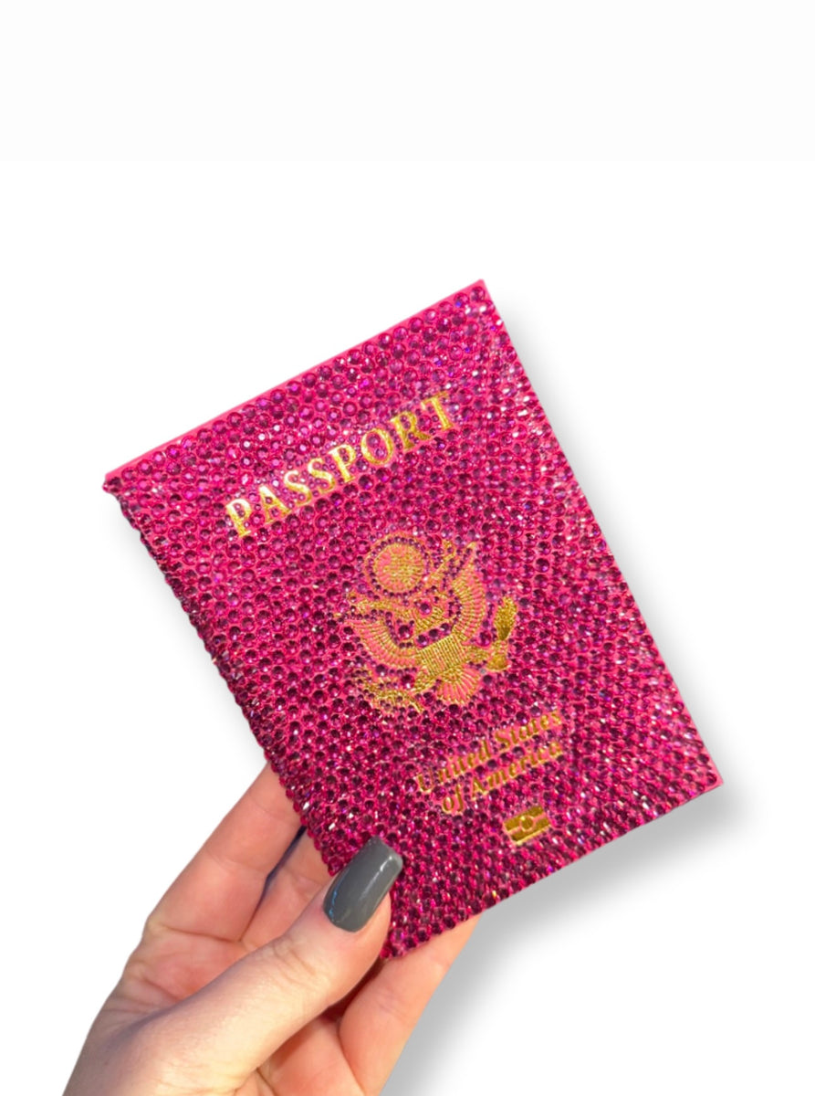 Passport Holder in Hot Pink