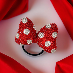 Bling Minnie Mouse Bow Hair Tie/Clip