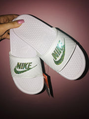 Bling Nike Slides