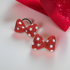 Bling Minnie Mouse Bow Hair Tie/Clip