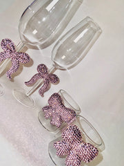 Crystal Bow Drink Glass Set