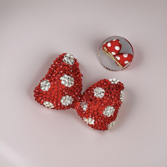 Bling Minnie Mouse Bow Hair Tie/Clip