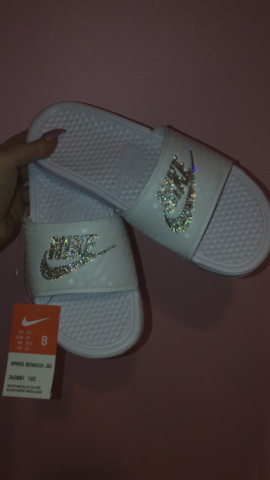 Bling Nike Slides