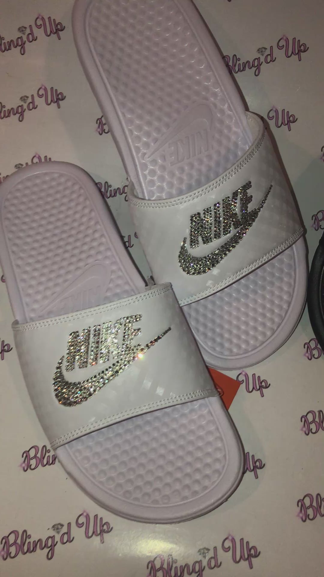 Bling Nike Slides