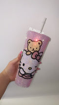 Hello' - Hello Kitty Jelly Crystal Bling Tumbler – BlingxAddict