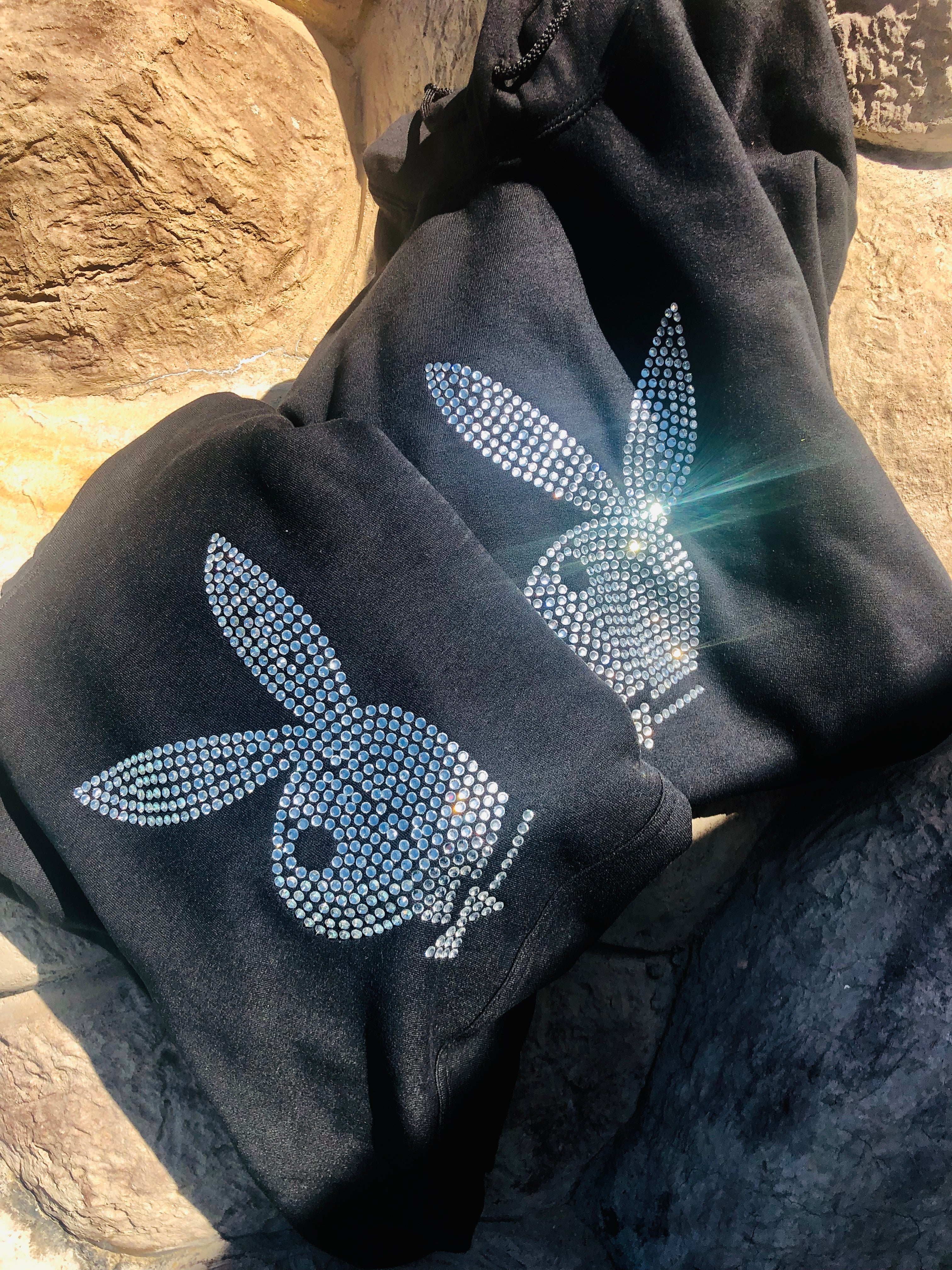 Sale Playboy Bling Studded Hoodie