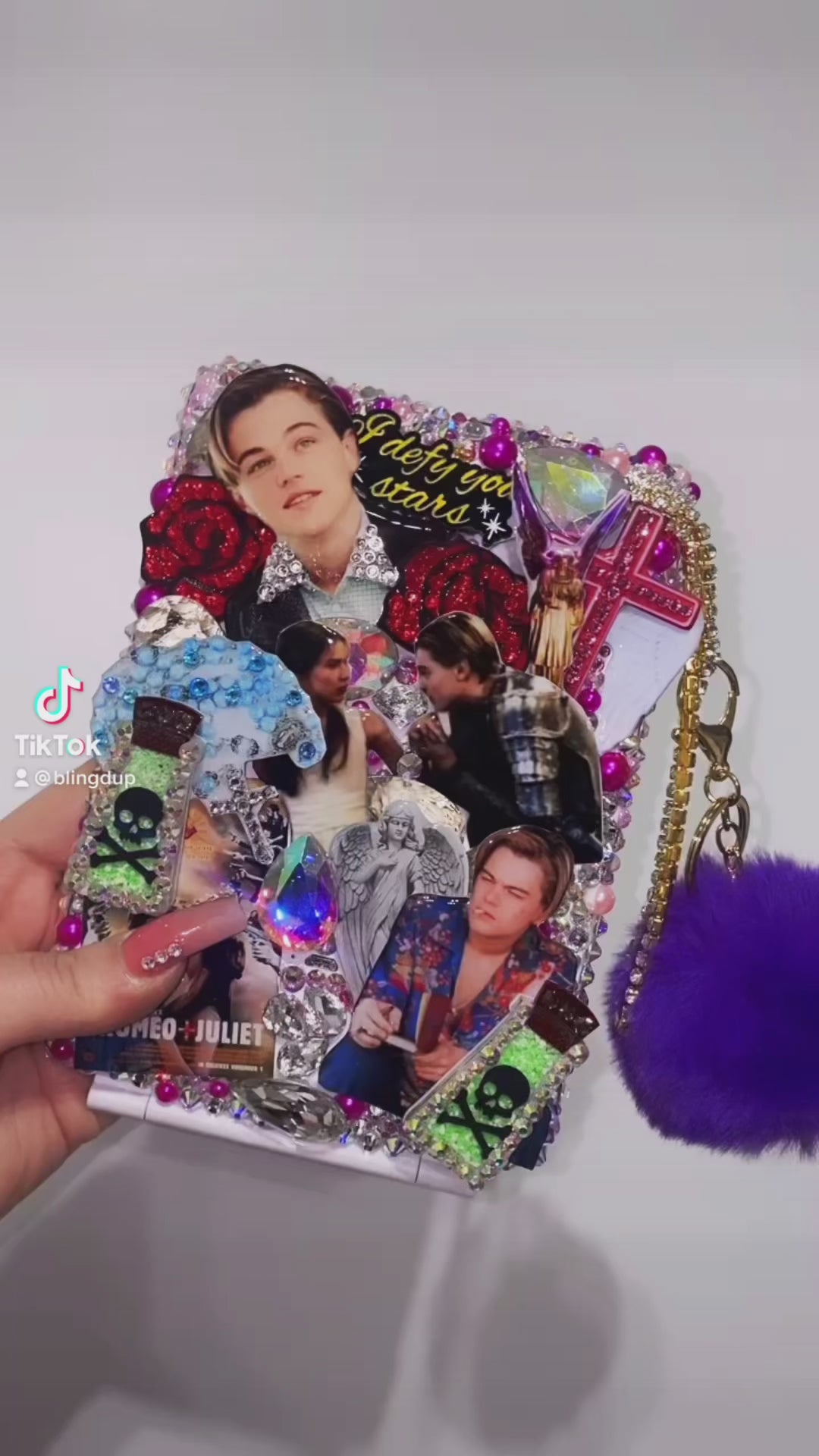 3D Bling Compact Vanity Mirror