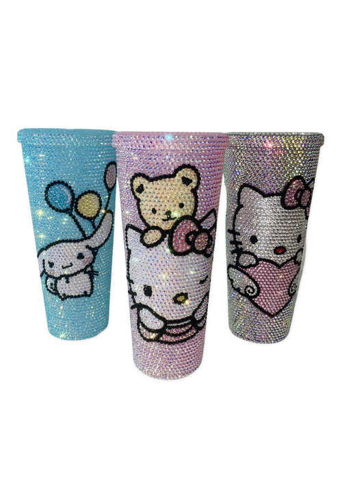 Hello' - Hello Kitty Jelly Crystal Bling Tumbler – BlingxAddict