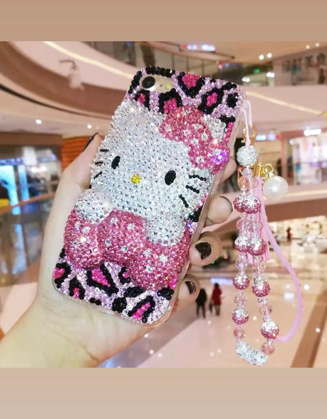 Cheetah Bling Hello Kitty Case Bling d Up