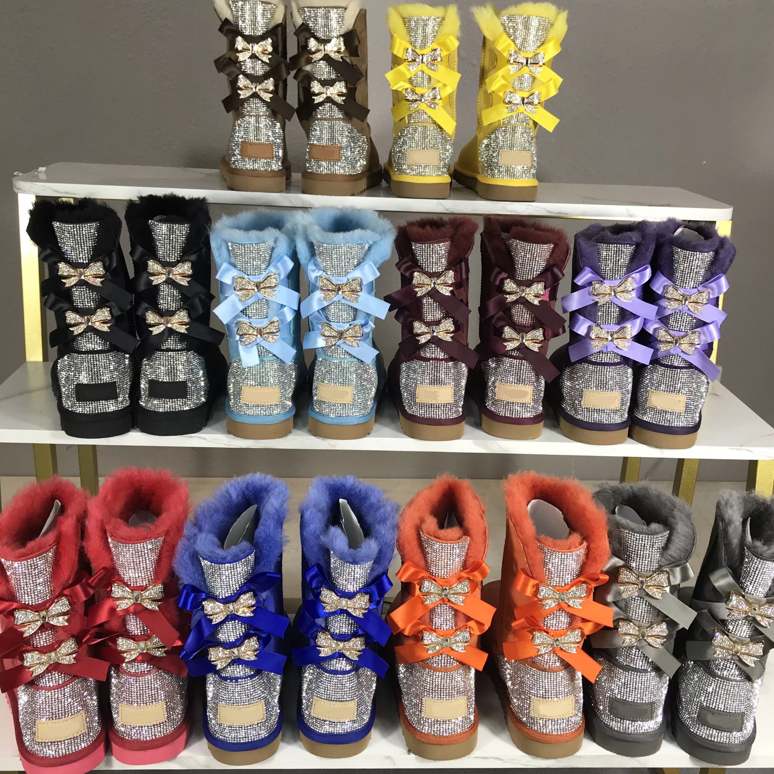 Customized uggs with bows best sale